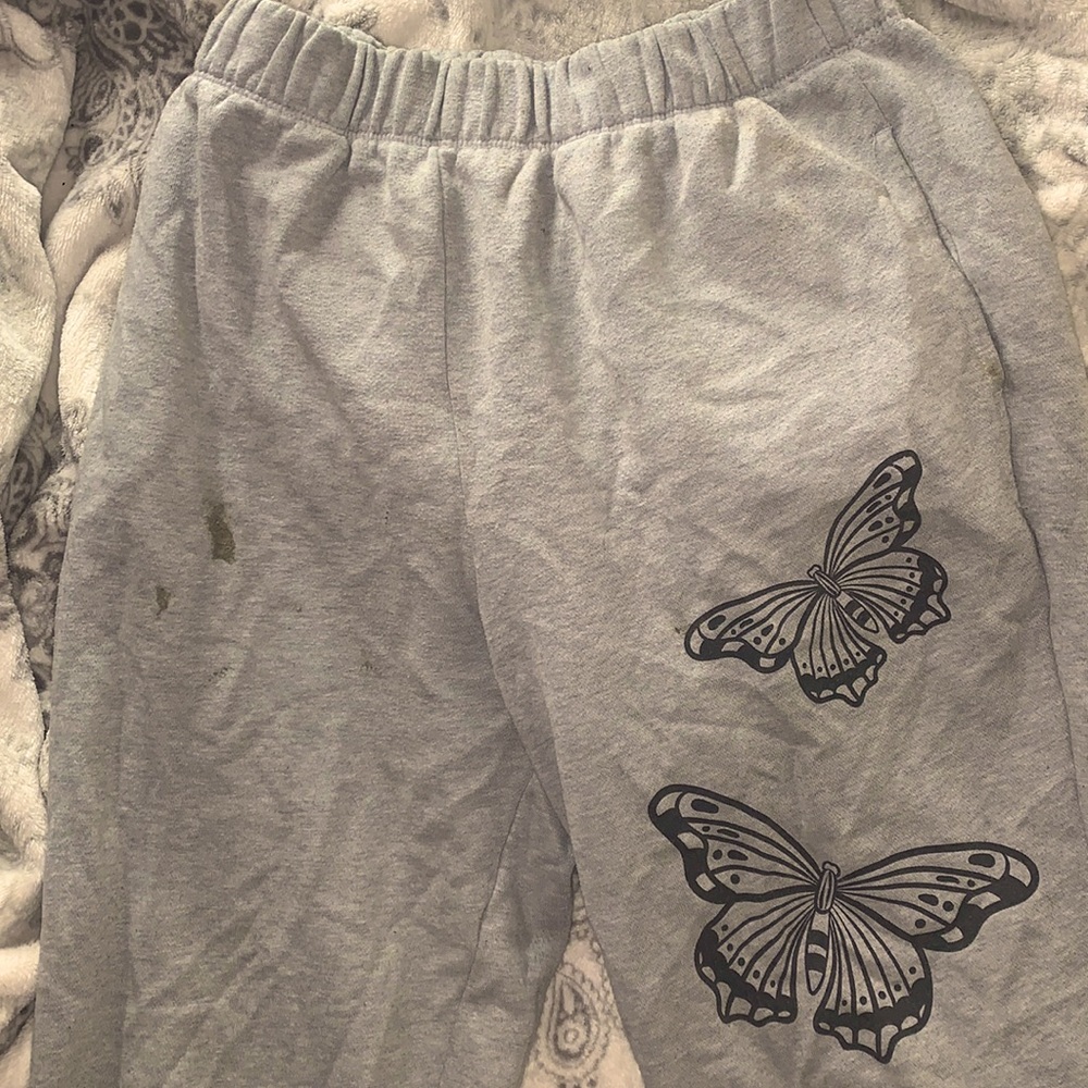 SHEIN sweat pants with a stain